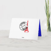 De torenKerstmis van Eiffel Feestdagen Kaart (Achterkant)