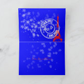 De torenKerstmis van Eiffel Feestdagen Kaart (Binnen)