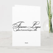 De torenontwerp van Eiffel van het Monogram DIY Notitiekaartje (Achterkant)