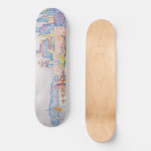 De Torens van Antibes (door Paul Signac) Persoonlijk Skateboard (Voorkant)