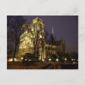 De torens van Notre Dame 's nachts in Parijs Briefkaart (Voorkant)
