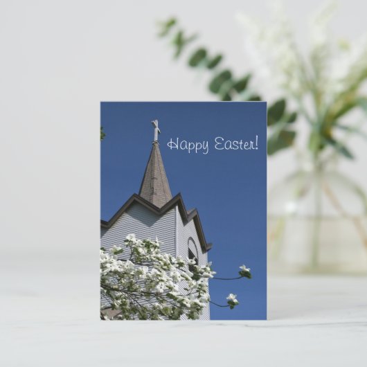 De Torenspits van de kerk en het Briefkaart van de (Staand voorkant)
