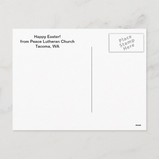 De Torenspits van de kerk en het Briefkaart van de (Achterkant)