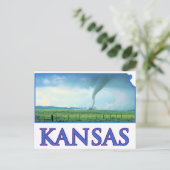 De Tornado van Kansas Briefkaart (Staand voorkant)