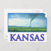 De Tornado van Kansas Briefkaart (Voorkant / Achterkant)