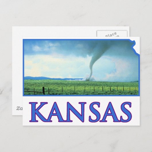 De Tornado van Kansas Briefkaart (Voorkant / Achterkant)