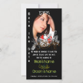 De  Tortelduifjes sparen de Datum Uw Foto Save The Date (Voorkant)