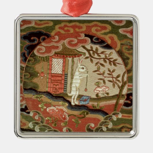 De Tortoise en de Hare, Edo-periode Metalen Ornament (Voorkant)