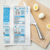 De Tory Leadership Race Souvenir Tea Towel van 201 Theedoek (Quarter Fold)