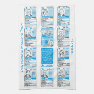 De Tory Leadership Race Souvenir Tea Towel van 201 Theedoek