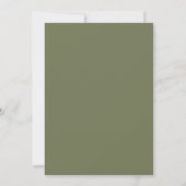 De Toscaan: Groene Trouw Uitnodiging (Achterkant)