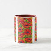 De Toscaanse Mok van de Koffie van Papavers (Midden)