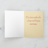 De totaal Retro Gelukwensen van het Huwelijk Kaart (Binnen)