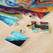 De totale uitdaging is de fractale puzzel legpuzzel (Zijkant)