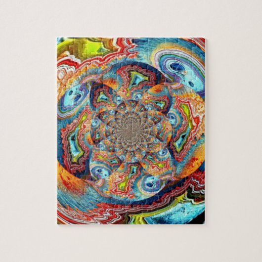 De totale uitdaging is de fractale puzzel legpuzzel (Verticaal)