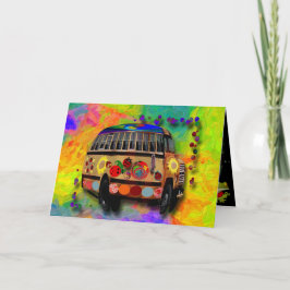 De totale Verjaardag van de Hippie Kaart