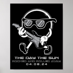 De Totale Zonsverduistering Dag Zon Poster