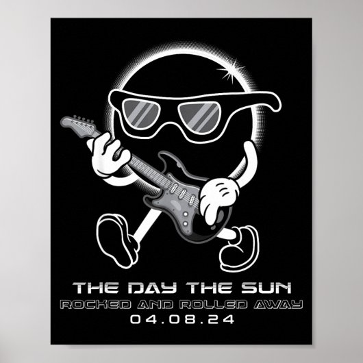 De Totale Zonsverduistering Dag Zon Poster (Voorkant)