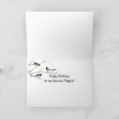 De Totem van de ekster, de Dierlijke Grappige Kaart (Binnen)