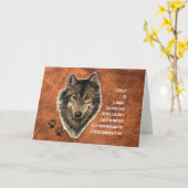 De Totem van de wolf, het Dierlijke Inspirerend Kaart (Gele Bloem)