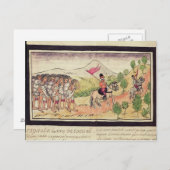 De Totonac-indianen helpen de veroveraars Briefkaart (Voorkant / Achterkant)