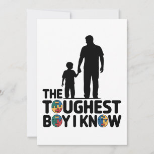 De toughest jongen die ik ken Autisme Vaderdag Kaart