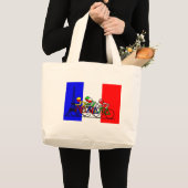 De Tour Arrives in Parijs Grote Tote Bag (Voorkant (product))