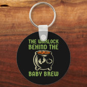 De tovenaar achter het Baby Halloween kostuum Sleutelhanger (Voorkant)