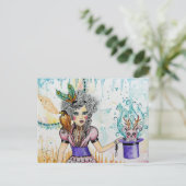 De tovenaar briefkaart (Staand voorkant)