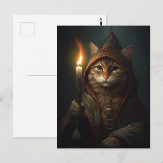 De Tovenaar Cat Briefkaart (Voorkant / Achterkant)