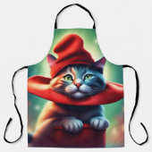 de tovenaar kat schort (Voorkant)