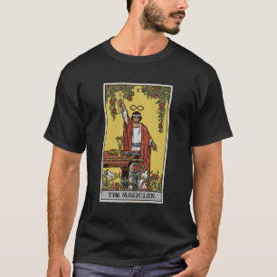 De tovenaar Tarot Kaart heidense heks waarzeggerij T-shirt