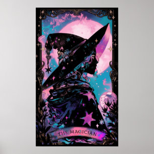 De tovenaar Tarot Kaart Witchy Poster