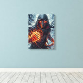 De tovenaar van Cinder Canvas Afdruk (Insitu (Houten vloer))