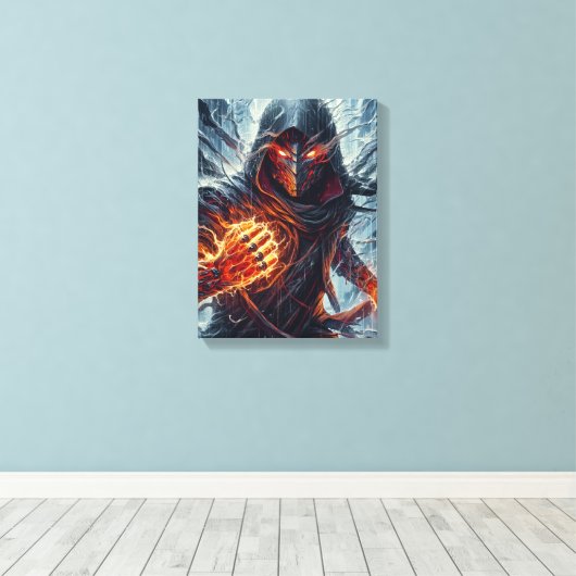 De tovenaar van Cinder Canvas Afdruk (Insitu (Houten vloer))