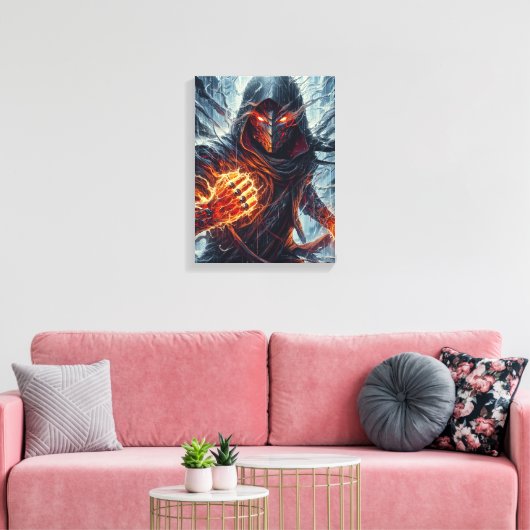 De tovenaar van Cinder Canvas Afdruk (Insitu (Woonkamer))