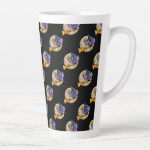 De Tovenaar van de cartoon Owl die op het Patroon Latte Mok
