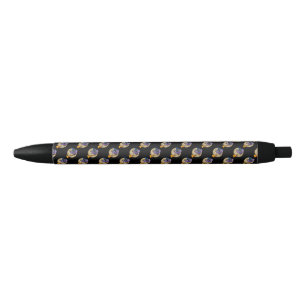 De Tovenaar van de cartoon Owl die op het Patroon  Zwarte Inkt Pen