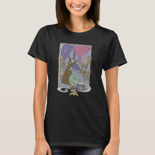 De tovenaar van de  illustratie van de Oz Wyed Wit T-shirt