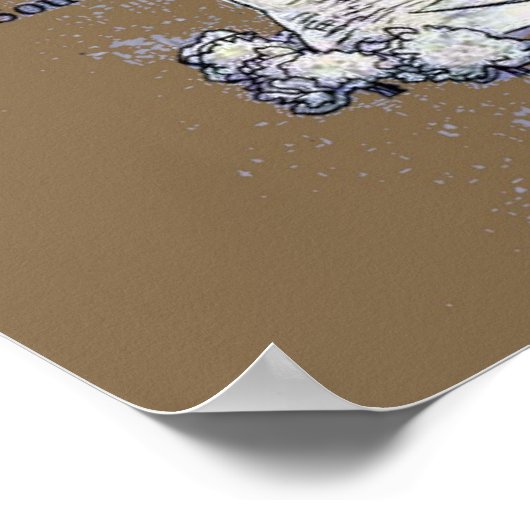 De tovenaar van de Kaart van Oz Zelden Poster (Hoek)