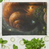 De tovenaar van de Shell betoverde fantasietheedoe Theedoek (Gevouwen)