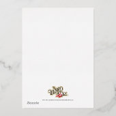 De tovenaar van de uitnodiging van Oz Birthday (Achterkant)