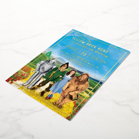 De tovenaar van de uitnodiging van Oz Birthday (Gedraaid)