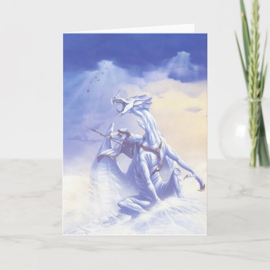 DE TOVENAAR VAN DE WINTER FEESTDAGEN KAART (Voorkant)