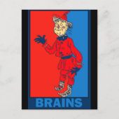 De Tovenaar van Denslow van Oz: Hersenen Briefkaart (Voorkant)