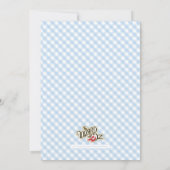 De tovenaar van het Baby shower Oz Kaart (Achterkant)