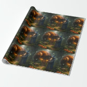 De tovenaar van het Shell fantasie mat inpakpapier (Uitgerold)