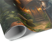 De tovenaar van het Shell fantasie mat inpakpapier (Rol Hoek)