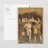 De tovenaar van het Theater van de Retro van Oz Briefkaart (Voorkant / Achterkant)
