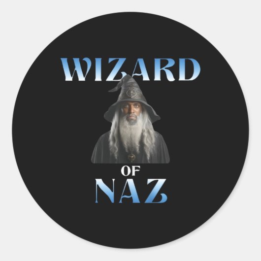 De tovenaar van Naz Reid Ronde Sticker (Voorkant)